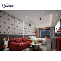 Ensemble de meubles de chambre d'hôtel 5 étoiles sur mesure, lit king-size moderne de luxe en bois, multifonctionnel, écologique, pour appartement
