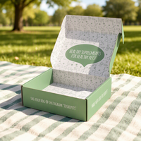 Boîtes d'expédition personnalisées en carton recyclable avec pelliculage brillant/mat, gaufrage, découpe et dorure à chaud pour l'emballage de vêtements domestiques