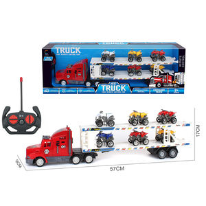 멀티 스타일 더블 데커 RC 컨테이너 트럭 장난감 6 관성 차량 세트 어린이 원격 제어 자동차 장난감 4CH 무선 제어 장난감 - Product Image 2