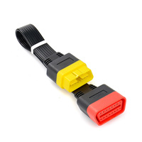 Câble d'extension pour détecteur de voiture OBD2, adaptateur de conversion X431 mâle-femelle 36cm OLIVER, compatible 12V