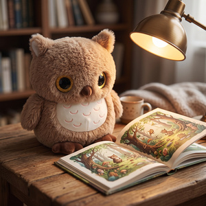 Jouets en peluche de simulation de hiboux personnalisables, directement de l'usine, pour enfants, vente en gros - Product Image 3