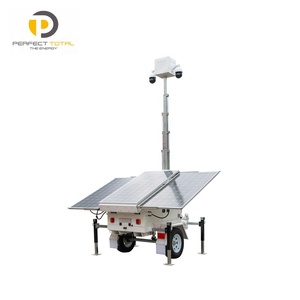 USA Standard CCTV TRAILER TOWER with 3 <b>Solar</b> <b>Panels</b> SDE580-C - Product Image 3