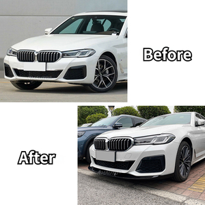 Kit de carrocería con alerón difusor de labio delantero estilo FD pintado en negro brillante para BMW Serie 5 G30 M Sport 2021-2022 - Product Image 2