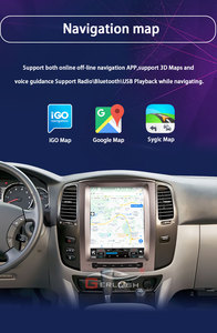 Android Tesla Cho Toyota Land Cruiser <span class=keywords><strong>100</strong></span> LC100 Cho Lexus LX470 2002-2007 Đài Phát Thanh Xe Đa Phương Tiện GPS Navigation Stereo - Product Image 6