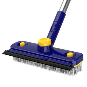 New AMZ 2 trong 1 sàn chà bàn chải với giống cây chổi dài xử lý bồn tắm gạch chà bàn chải để làm sạch phòng tắm tường kính bồn tắm vữa - Product Image 1