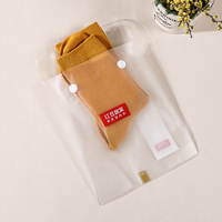 Pochette en plastique transparente en gros avec boutons-pression pour emballage de sous-vêtements, vêtements, rangement de détail, emballage cadeau, personnalisable