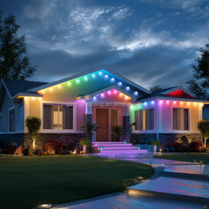 <span class=keywords><strong>Luces</strong></span> <span class=keywords><strong>LED</strong></span> Permanentes para Exteriores de 30 mm con Control por Aplicación Inteligente, <span class=keywords><strong>Luces</strong></span> Decorativas RGBW para Fiestas con Riel de Aluminio - Product Image 1
