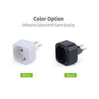 Adaptateur de voyage Worldplug EU vers prise 3 broches avec prise 10A SDK Converter