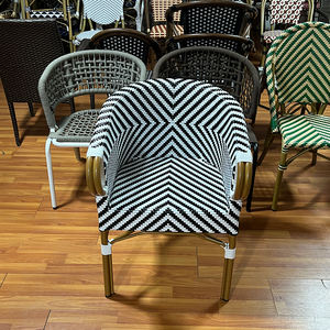 Juecheng उद्यान आउटडोर पीई प्लास्टिक रतन बिस्टरो कुर्सियों रेस्तरां के लिए कृत्रिम विकर रतन कुर्सी - Product Image 2