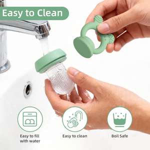 Nuevo <span class=keywords><strong>Mordedor</strong></span> para Bebés, Alimentador de Silicona para Leche Materna, Purés, Smoothies y Jugos, Chupete, Sin Desorden, <span class=keywords><strong>Mordedor</strong></span> Congelable para Bebés - Product Image 4