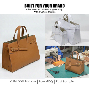 fábrica personalizada al por mayor bolsos de estilo de moda cuero genuino señoras bolso de hombro bolso de mano de las mujeres - Product Image 2