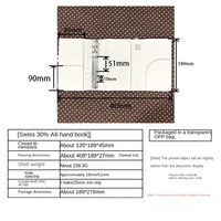 Nuevo Cuaderno Tri-Plegable A6 de Cuero PU con Correa, Estilo Coreano Minimalista, Portátil para Escribir en el Diario