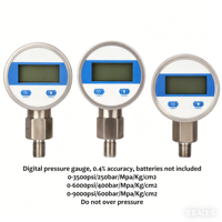 Kit de manomètre numérique haute précision - Testeur de pression polyvalent pour systèmes hydrauliques, gaz et liquides