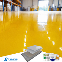 Système de revêtement de sol en uréthane brillant pour entretenir les surfaces, peinture époxy, apprêt finition satinée, antidérapant, durable, vente en gros