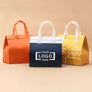 Sac isotherme portable personnalisé en non-tissé jetable pour la livraison de café et l'usage quotidien - Product Image 1