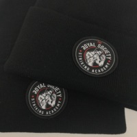 Bonnet d'hiver unisexe pour hommes et femmes, personnalisable avec étiquette, bonnet en tricot à la mode avec motif camouflage, vente en gros