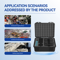 Détecteur de vie par radar 4-en-1 avec modes d'alimentation multiples et distance de détection de 5 m