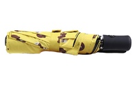Parapluie compact pliable de haute qualité, entièrement automatique, en polyester, avec un motif d'ours mignon, pour femmes, portable, idéal pour les voyages, les cadeaux d'affaires