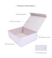 Boite cadeau magnétique personnalisé A4 boussole, pièces, grande boîte A5 pliable blanche