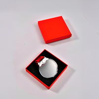 Médaille en cristal personnalisable gravée au laser, ronde, transparente, élégante, écologique, polie, pour sports et jeux