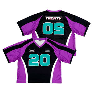 Camiseta Deportiva Oversize Unisex de Fútbol Americano Personalizada al por Mayor, Conjunto de Camiseta de Malla Corta de Moda Urbana Tallas Grandes - Product Image 1