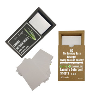 Feuilles de <span class=keywords><strong>lessive</strong></span> naturelle et adoucissant pour tissus | Sans parfum et hypoallergénique, Aloe Vera et huile d'<span class=keywords><strong>arbre</strong></span> à thé pure, sans danger pour les bébés - Product Image 5