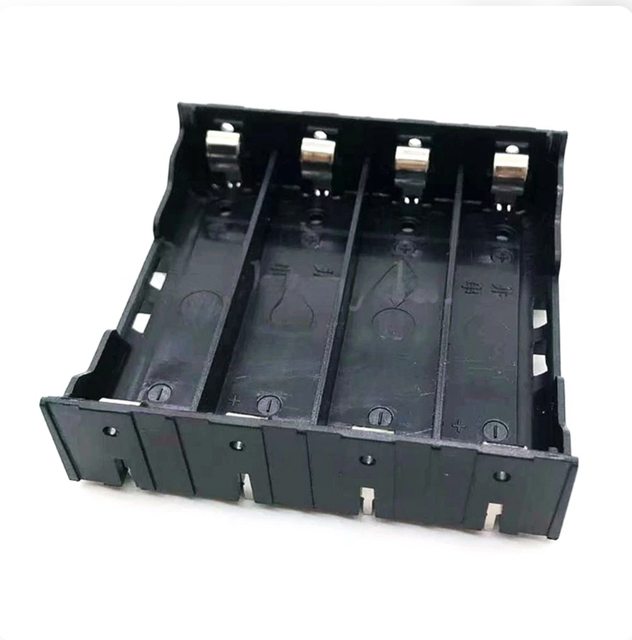 18650 Battery Case ABS 18650 Power Bank Cases Hard Pin 4 Slots 18650 DIY Batteries Holder Battery Storage Box