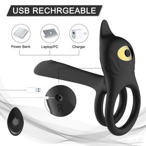 Afstandsbediening Vibrator Cockring Vibrerende Dual Penis Ringen Mannelijke Volwassen Speelgoed Stimulators <span class=keywords><strong>Sex</strong></span> Toys Voor Mannen - Product Image 5