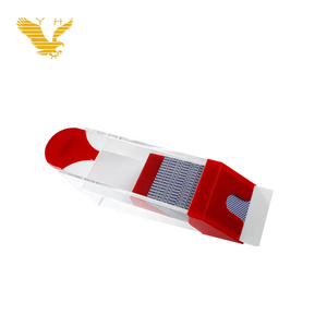 YH <span class=keywords><strong>Casino</strong></span> - Barajador de Cartas de Póquer Profesional de Acrílico para 8 Barajas, con Cabeza Roja - Product Image 3