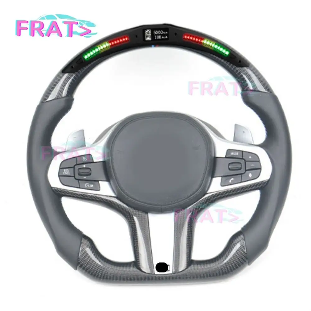 Custom M Performance Steering Wheel Fit for BMW F30 F32 F10 F20 X5 X1 X2 X3 X4 M2 m3 m4 m5 m6 LED Carbon Fiber Steering Wheel