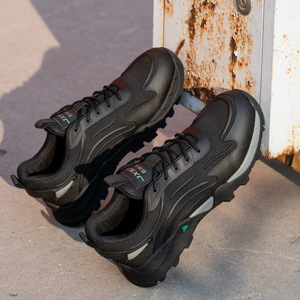 Men's Safety Shoes Composite Toe Anti Static Breathable Puncture Resistant Work Shoes Construction Industry Low Top Front Laces - Product Image 2