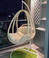 Mobilier de jardin moderne d'extérieur Home Basket Chair Canapé paresseux Panier en rotin Egg Loisirs Swing Chair