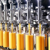 Machine de remplissage et de bouchage entièrement automatique pour jus à chaud, 24000 BPH, ligne de bouteilles PET 500ml 1000ml 2000ml pour usine de boissons