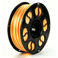 Filament d'impression 3D PLA haute brillance, couleur unie, 1 kg, anti-colmatage, fusion stable pour figurines, vases, modélisme, matière première PLA