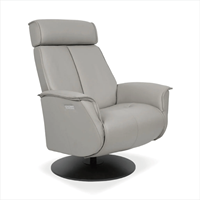 Chaise longue rotative en cuir au design moderne haut de gamme sans vente en gros