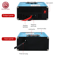 Chargeur de batterie au lithium intelligent FUNELEC FN-600W 14,6V 40A CV CC, charge rapide, arrêt automatique à la charge complète, 600W, batteries industrielles