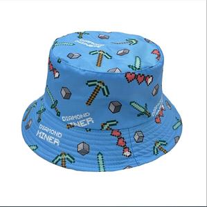 Chapeau Bob Unisexe Personnalisé avec <span class=keywords><strong>Logo</strong></span> Imprimé Double Face par Sublimation, Motif <span class=keywords><strong>Minecraft</strong></span> gg, pour le Sport – Vente en Gros - Product Image 3