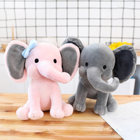 Peluche éléphant gris créatif en peluche sur mesure, 100 cm, grandes oreilles, Sublimation, jouet doux
