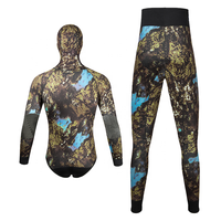 Combinaison de plongée DIVESTAR personnalisée avec logo camouflage, néoprène 3 mm à cellules ouvertes, intérieur imperméable, pour hommes et femmes
