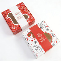 Boîtes alimentaires écologiques recyclables avec pelliculage mat, options cadeaux pour pâtisseries, gâteaux, beignets, sushis, biscuits, mochi à emporter