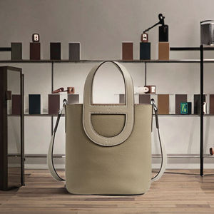 กระเป๋าถือหนังวัวแท้ชั้นหนึ่งที่ได้รับความนิยมใน2025กระเป๋าถืออเนกประสงค์ทรงถังสะพายข้างสำหรับผู้หญิงหรูหราแฟชั่นแบบเปิด - Product Image 3