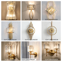 Applique murale en cristal de luxe, luminaire mural, applique de chevet, applique nordique, LED moderne, hôtel, maison, salon, lampes murales