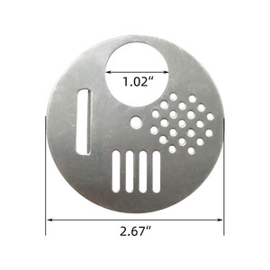 Cổng Vào Tổ Ong Lỗ Thông Hơi Cửa Tổ Ong Tròn Bằng Thép Không Gỉ 6.8Cm, Đĩa Vào Hộp Tổ Ong Nuc - Product Image 2