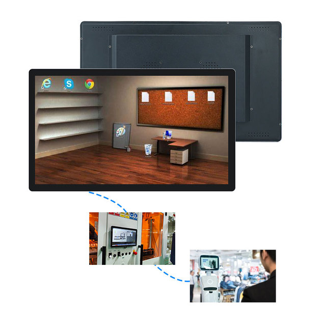 All-in-one 8 10.1 12.1 13.3 15.6 18.5 21.5 23.8 27 Inches Capacitive Multi Touch Lcd Monitor Industrial Panel Pc for Mounted