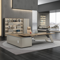 Bureau de direction de luxe à hauteur réglable avec rangement verrouillable – Poste de travail moderne haut de gamme pour manager