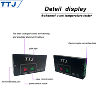 TTS-T4 Perfilador Térmico de 7/9/12 Canales, Probador de Temperatura para Horno de Reflujo, Registrador de Datos para Soldadura por Ola en Montaje de PCB