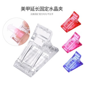 Venta caliente de fábrica, herramienta profesional colorida para decoración de uñas, extensión de dedo de construcción rápida, Clip de Gel de uñas largo de cristal para manicura - Product Image 2