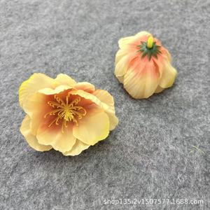 Qiye <b>Artificial</b> <b>Flowers</b> Phoenix <b>Flower</b> Headpiece Silk Embossing Injection Molding Wedding Decoration Handmade DIY Floral Craft - Product Image 1