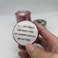 Pas cher Prix 25mm Rouleau Cire Résine Transfert Thermique Encre Ruban Papier Rouleau Encre Ruban Ensemble pour Étiquette