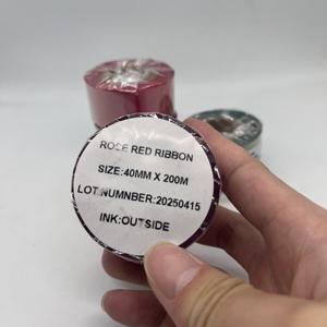 Giá Rẻ Giá 25Mm Cuộn Sáp Nhựa Truyền Nhiệt Mực <span class=keywords><strong>Ribbon</strong></span> Giấy Cuộn Mực <span class=keywords><strong>Ribbon</strong></span> Set Cho Nhãn - Product Image 3